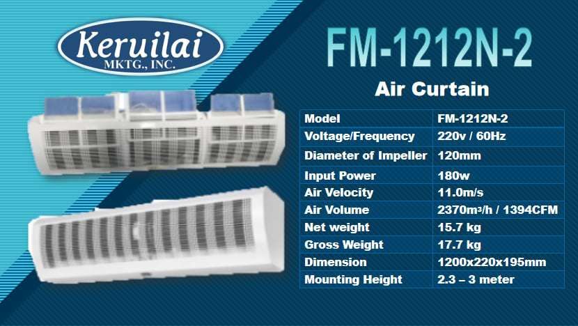 Aircurtain 48″ Standard With & Without Remote